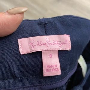 Lilly Pulitzer Sz 8 LUXURY NAVY CAPRI PANT